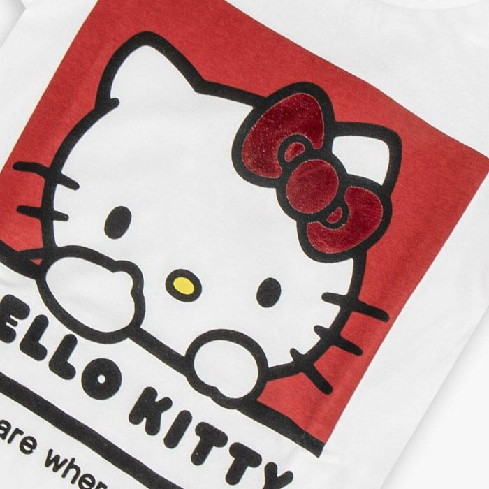 T shirt à manches courtes Enfant Hello Kitty Blanc 1