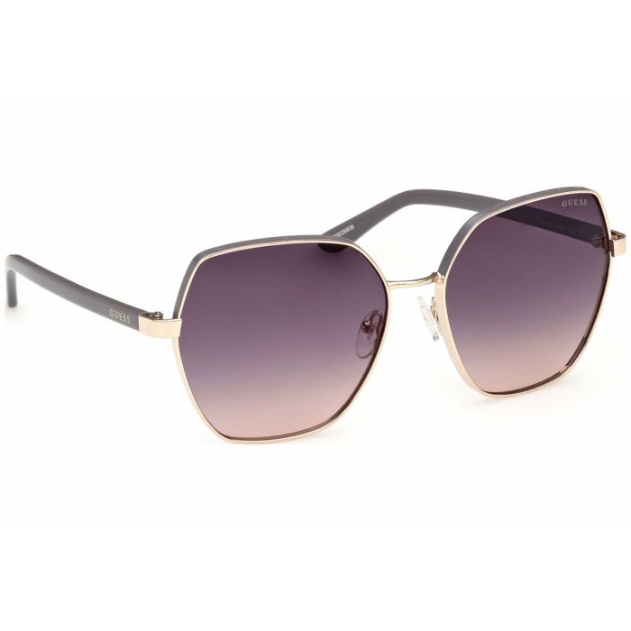 Lunettes de soleil Femme Guess GU00108 Doré ø 60 mm 2 Lunettes de soleil Femme Guess GU00108 Doré ø 60 mm 2