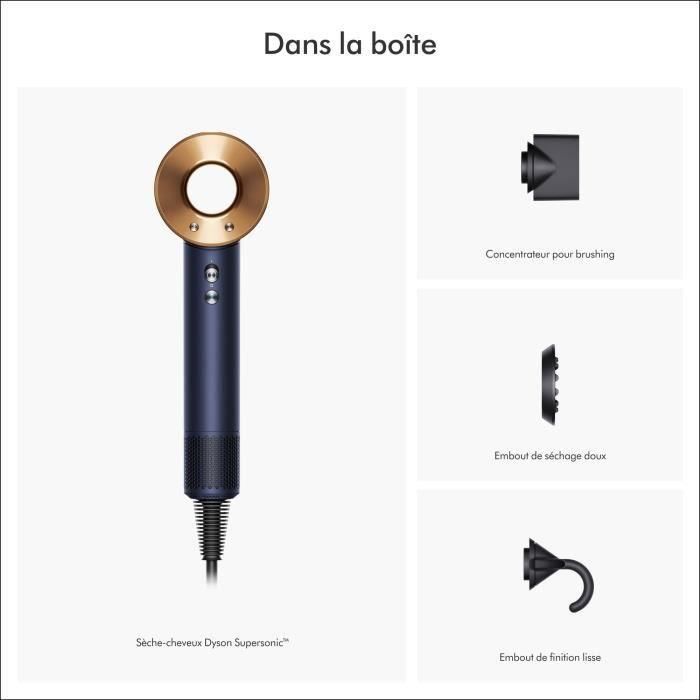 DYSON - Seche-cheveux - Supersonic - Cheveux raides a ondulés - Bleu de prusse cuivré - 1600 W 3 DYSON - Seche-cheveux - Supersonic - Cheveux raides a ondulés - Bleu de prusse cuivré - 1600 W 3