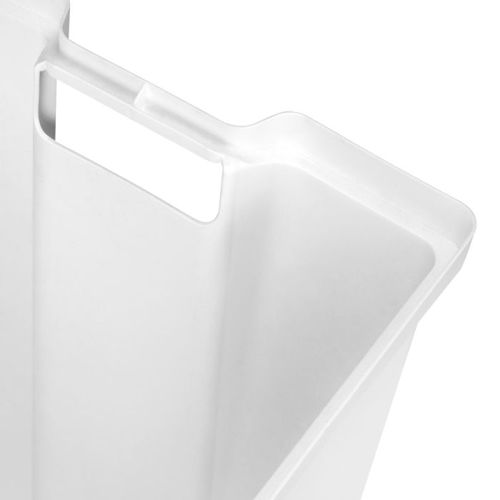 Emuca Panier à linge avec système de porte basculante, pour module 450 mm Laundry, plastique et acier, blanc 3