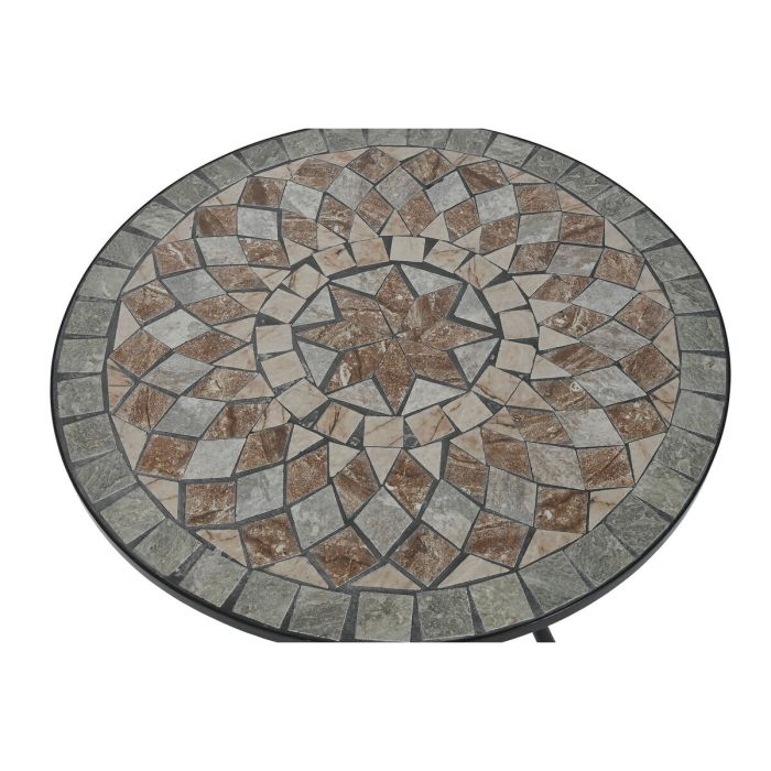 Table d'appoint Home ESPRIT Noir Multicouleur 60 x 60 x 72 cm 4 Table d'appoint Home ESPRIT Noir Multicouleur 60 x 60 x 72 cm 4