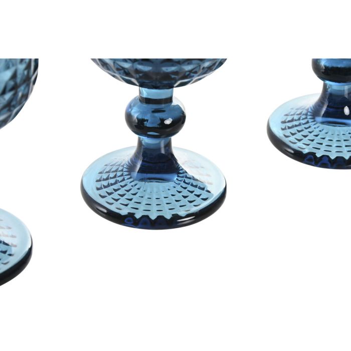 Set de Verres Home ESPRIT Bleu Verre 260 ml (6 Unités) 4 Set de Verres Home ESPRIT Bleu Verre 260 ml (6 Unités) 4