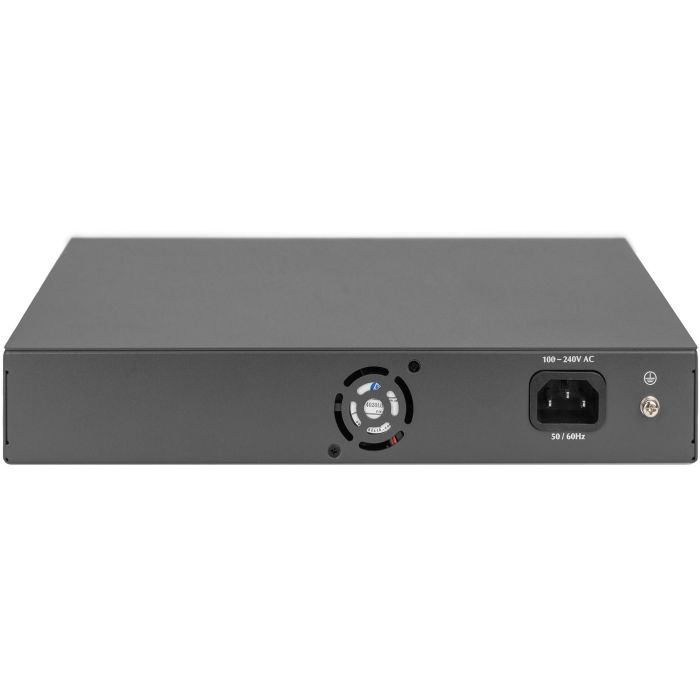 DIGITUS Switch 16-Port 10/100 32W PoE schwarz 3