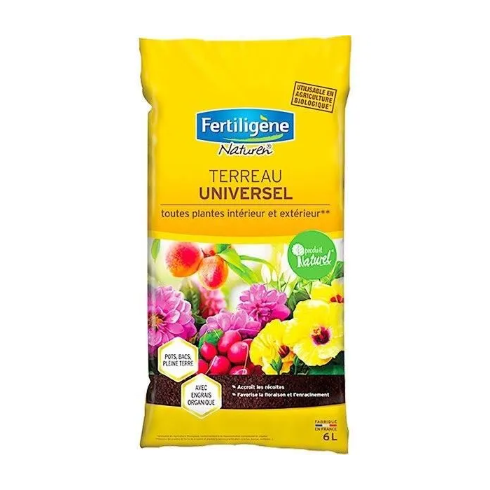 Fertiligene Terreau Universel 6L pour toutes plantes d'intérieur et de jardin 0