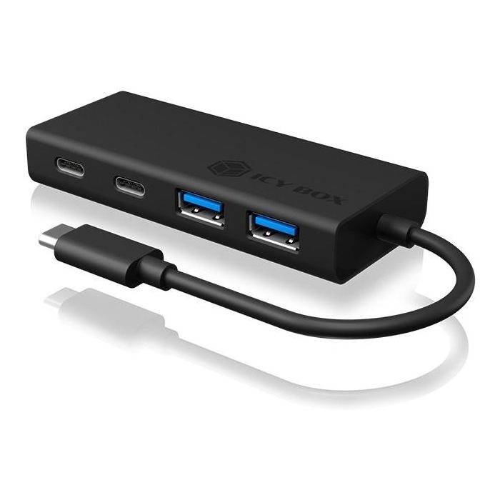 USB HUB 5Port ICY BOX 2xUSB3.0 2xUSB-C 1xUSB Power Delivery 60W SuperSpeed passiv Black 1 USB HUB 5Port ICY BOX 2xUSB3.0 2xUSB-C 1xUSB Power Delivery 60W SuperSpeed passiv Black 1