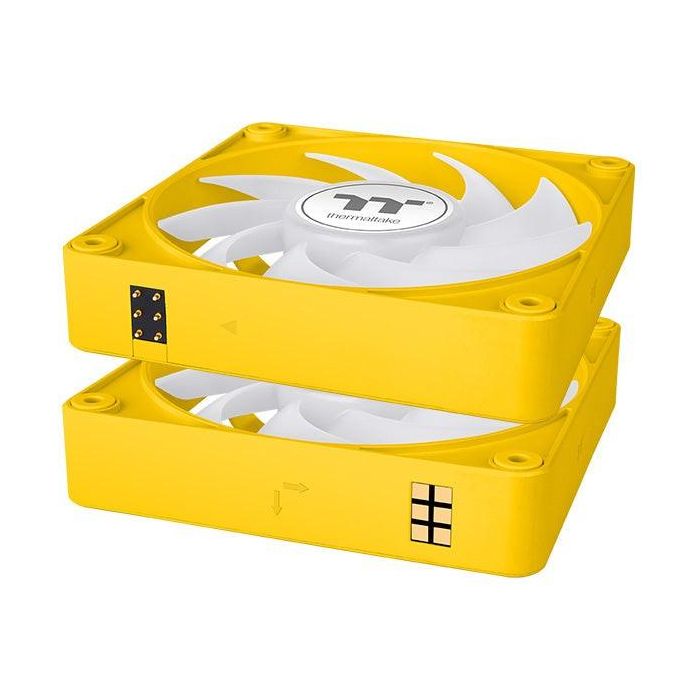 140mmThermaltake CT140 EX ARGB Sync PC Cooling Fan Bumblebee 3 Pack 1