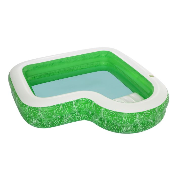 Bestway Piscine Gonflable 2 Chambres Tropicale 231x231x51 cm +6 ans Jardin 54336 4