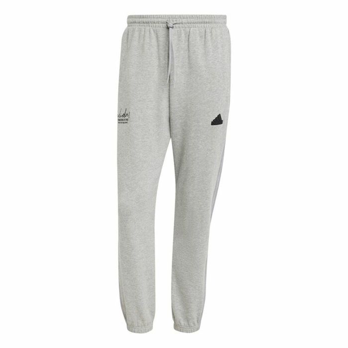Pantalon de sport long Adidas Brand Love French Terry Gris Homme