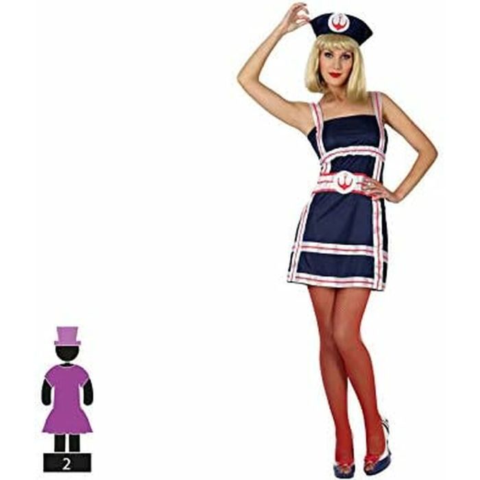 Déguisement pour Adultes 825 (2 pcs) Femme Matelot 4 Déguisement pour Adultes 825 (2 pcs) Femme Matelot 4