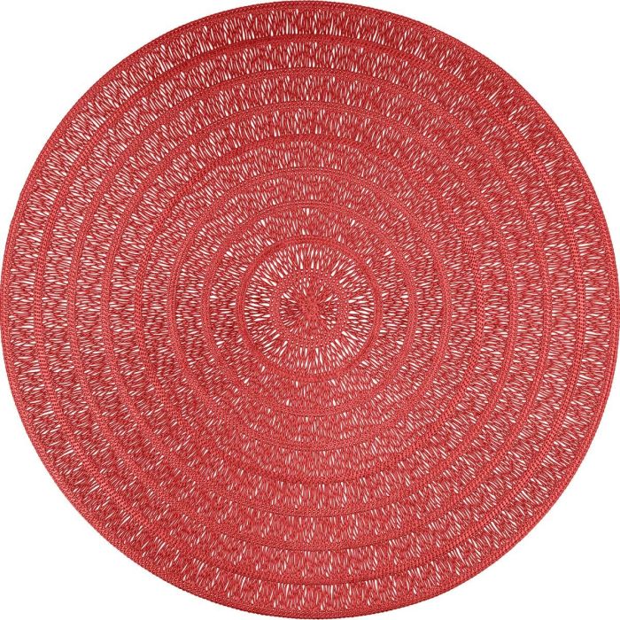 Dessous de plat Quid Habitat Rouge Plastique Ø 38 cm (12 Unités) 5 Dessous de plat Quid Habitat Rouge Plastique Ø 38 cm (12 Unités) 5