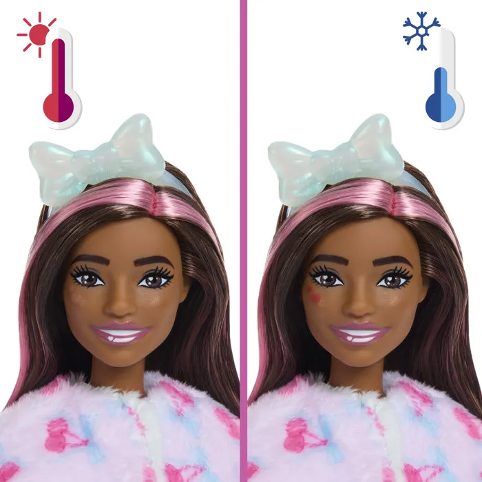 Barbie Cutie Reveal JJP65 - Poupée Interactive Lapin Bleu avec 10 Surprises - Costume en Peluche, Accessoires et Animaux