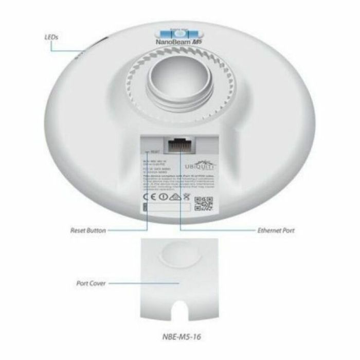 Point d'Accès UBIQUITI NBE-M5-16 AIRMAX 5 GHz 16 dBi Blanc 1