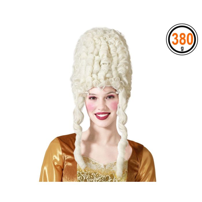 Perruque d'époque Blanc Cheveux bouclés 2