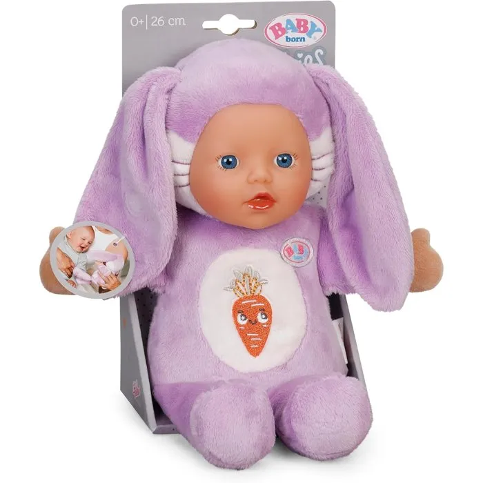 Baby Born - Poupée marionnette lapin doux 26 cm avec poches pour les doigts, pour nouveau-né et bébé Baby Born - Poupée marionnette lapin doux 26 cm avec poches pour les doigts, pour nouveau-né et bébé