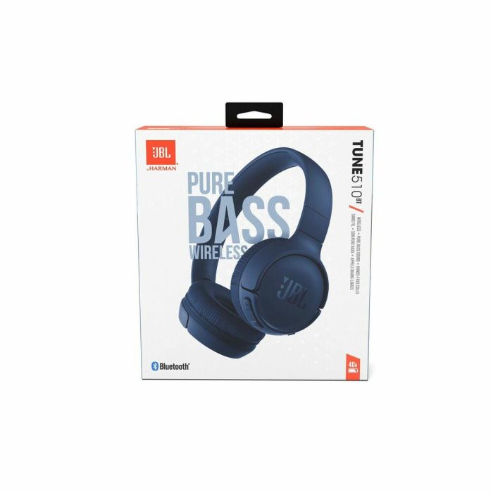 Casques Sans Fil JBL Tune 510 Bleu 2