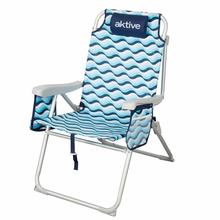 Chaise de Plage Aktive 48 x 95 x 78 cm (2 Unités) 6 Chaise de Plage Aktive 48 x 95 x 78 cm (2 Unités) 6