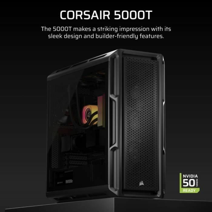 Boîtier ATX semi-tour Corsair Noir 5 Boîtier ATX semi-tour Corsair Noir 5