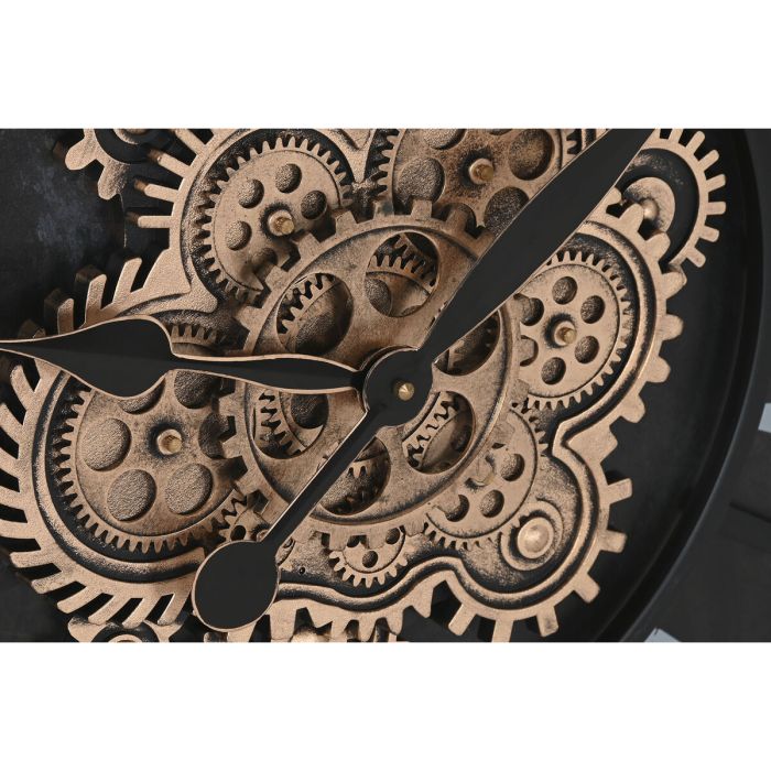 Horloge Murale Home ESPRIT Noir Fer 75 x 7 x 75 cm 3