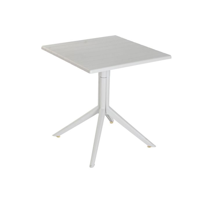 Table de Salle à Manger Home ESPRIT Gris Métal polypropylène 70 x 70 x 75 cm 6 Table de Salle à Manger Home ESPRIT Gris Métal polypropylène 70 x 70 x 75 cm 6
