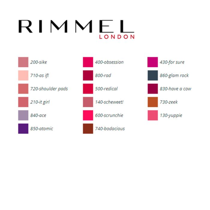 Rouge à lèvres Rimmel London (5,5 ml) 3 Rouge à lèvres Rimmel London (5,5 ml) 3
