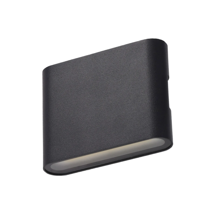 HO Aplique LED Medford 2x3W Noir 6W 600lm IP65 Aluminium pour Extérieur et Intérieur HO-WALL-27-2x3W-B-W 1