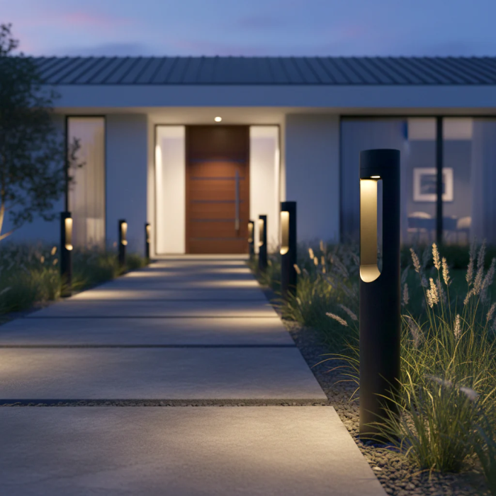 Balise LED Extérieure "Corona" 40cm 10W 220VAC 3000K Noir 4