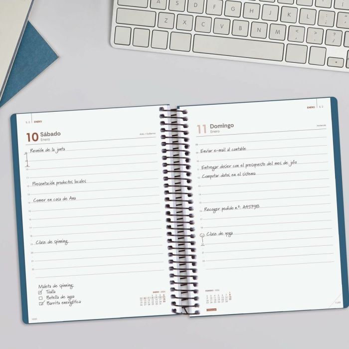 Agenda Finocam MY Bleu A5 15,5 x 21,2 cm 2026 4