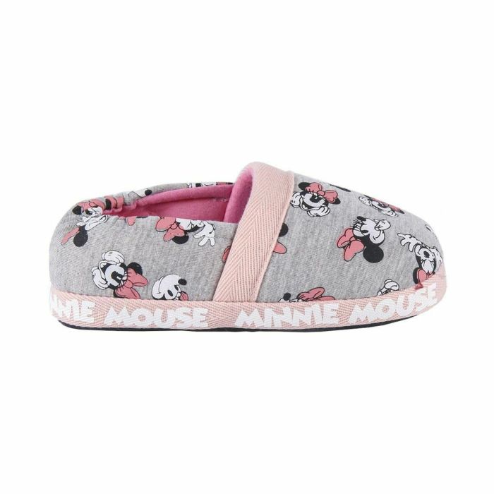 Chaussons Minnie Mouse Gris clair 4 Chaussons Minnie Mouse Gris clair 4