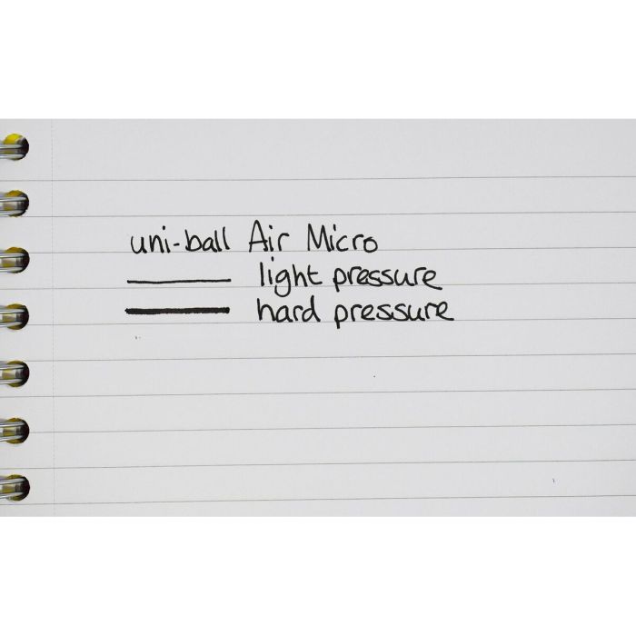 stylo à encre liquide Uni-Ball Air Micro UBA-188-M Noir 0,5 mm (12 Pièces) 2