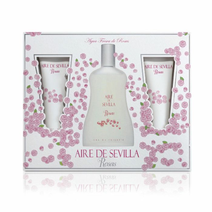 Aire de Sevilla Coffret Roses Eau de Toilette 100ml + Gel douche 100ml + Crème hydratante 100ml 3 pcs Femme