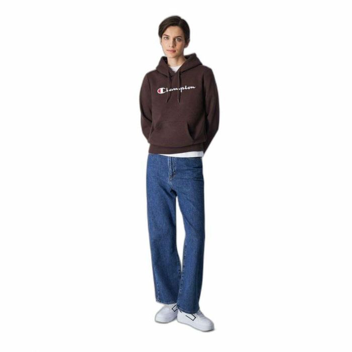 Sweat à capuche femme Champion Legacy Marron 3