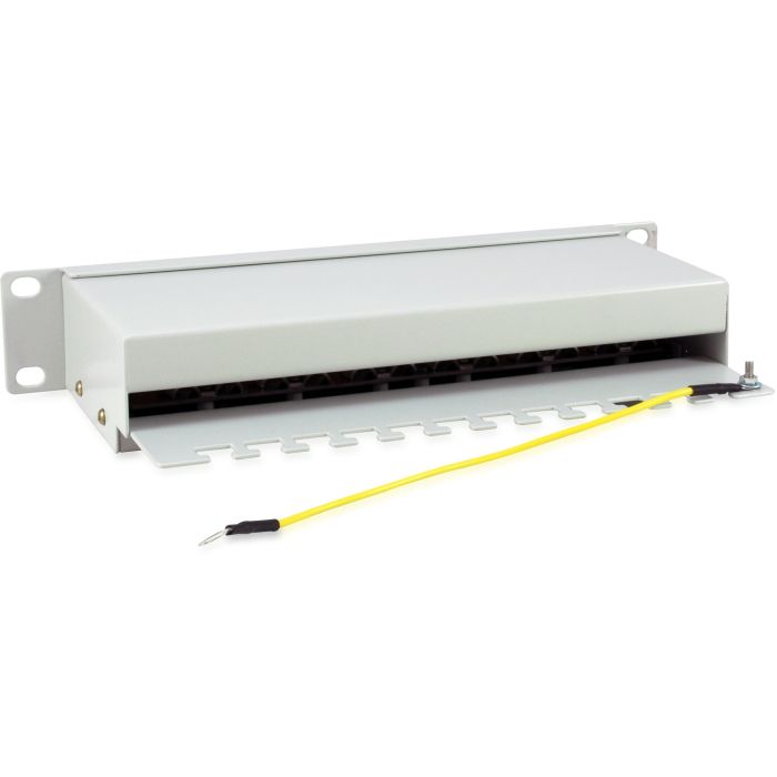 Equip Patchpanel 12x RJ45 Cat6 10" FTP 1HE ISO/IEC hellgrau 3
