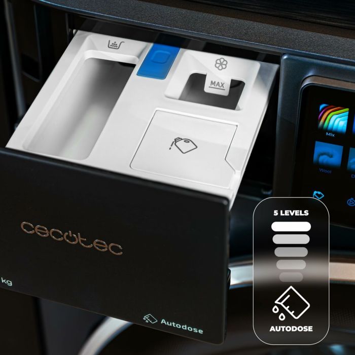 Machine à laver Cecotec Bolero DressCode 9950 Autodose Inverter 3D 1400 rpm 9 kg 9