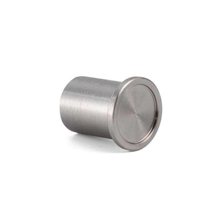Pomo Aluminio Modelo Round Ø25 Acabado Efecto Inox Viefe 1