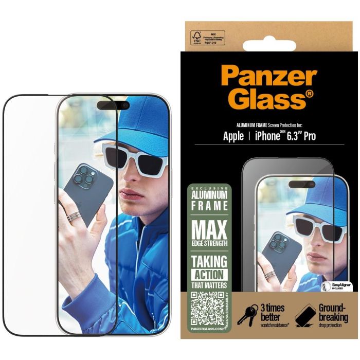 PanzerGlass Aluminum Frame iPhone 16 Pro UWF 3