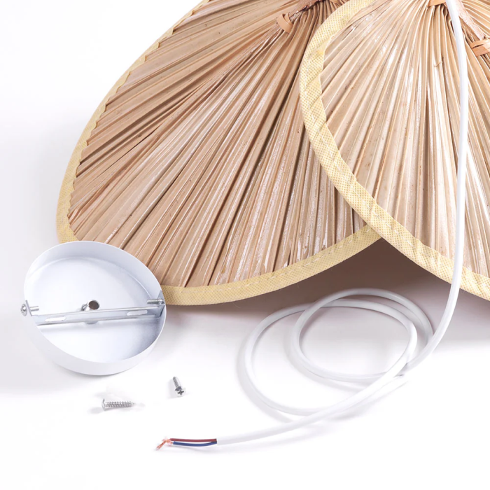 Lampe Suspendue Kayleigh Rotin SKD-P-3000, Douille E27, Câble Réglable 4