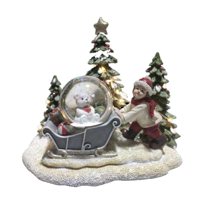 Décorations de Noël DKD Home Decor Résine (16 x 12,5 x 14,5 cm) (2 Unités) 2