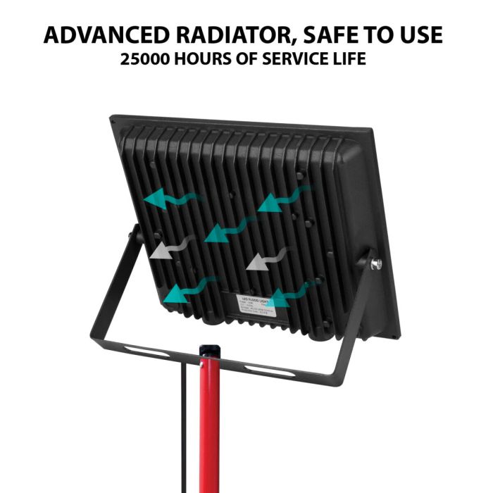 Projecteur LED Velamp 100 W 4000 K 3200 Lm Tripode 2