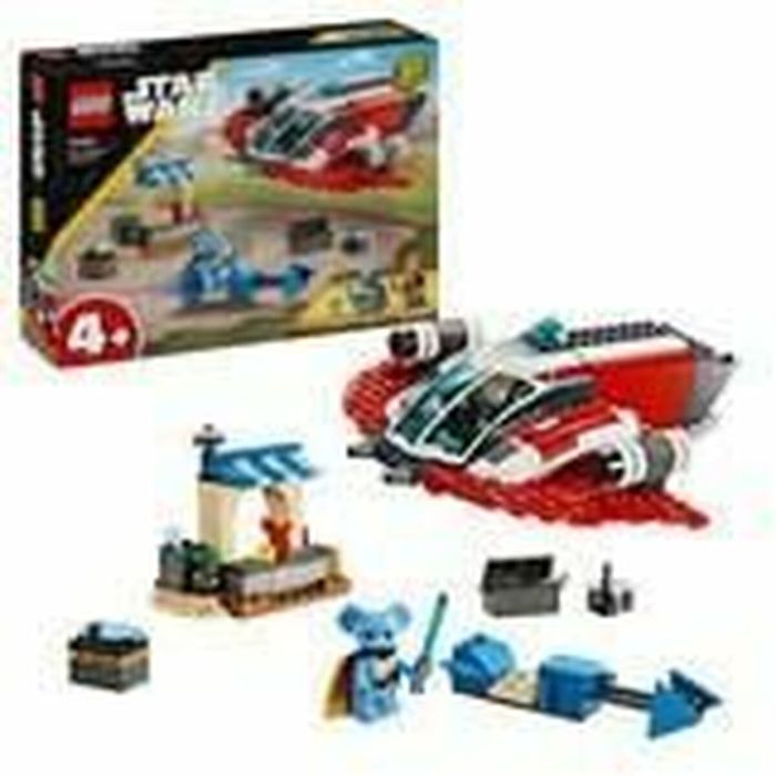 LEGO 75384 Star Wars Le Faucon de Feu Cramoisi, Jeu de Construction avec Moto Speeder et Minifigurines