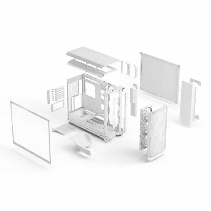Boîtier ATX semi-tour Fractal Design FD-C-MES3X-06 Blanc 1 Boîtier ATX semi-tour Fractal Design FD-C-MES3X-06 Blanc 1