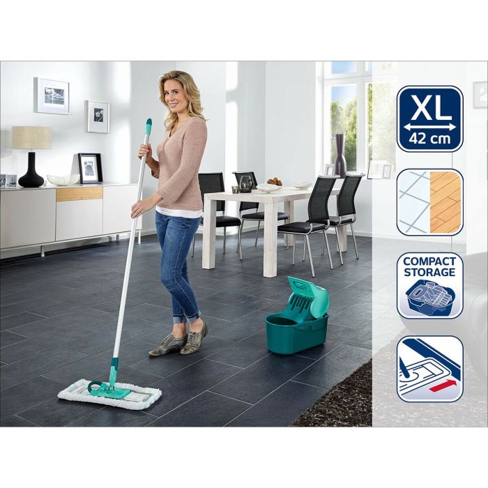 Mop with Bucket Leifheit Bleu Plastique Composé 8 L 4