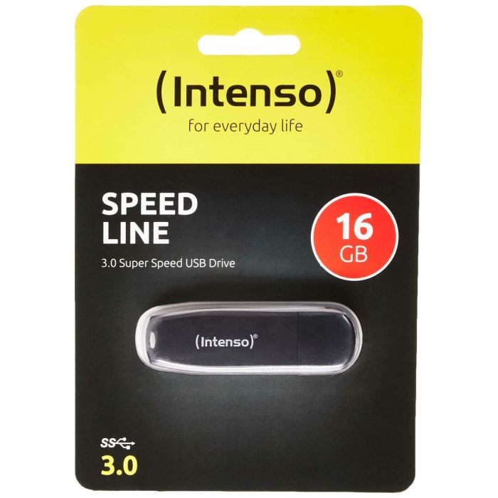 Clé USB INTENSO Speed Line Noir 16 GB 8 Clé USB INTENSO Speed Line Noir 16 GB 8
