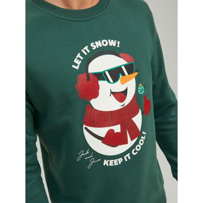 Sweat sans capuche homme JORTOON Jack & Jones 23149 Vert 1 Sweat sans capuche homme JORTOON Jack & Jones 23149 Vert 1