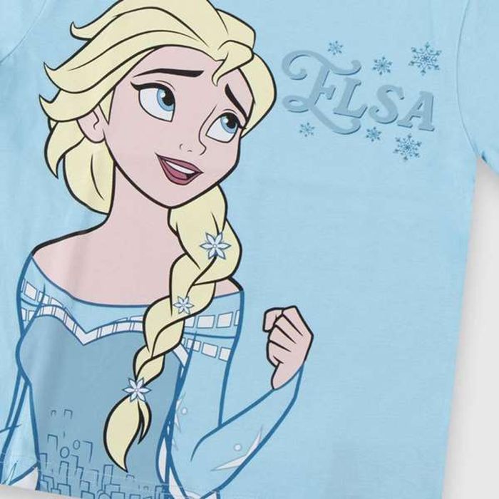 T shirt à manches courtes Enfant Frozen Bleu clair 36 1 T shirt à manches courtes Enfant Frozen Bleu clair 36 1