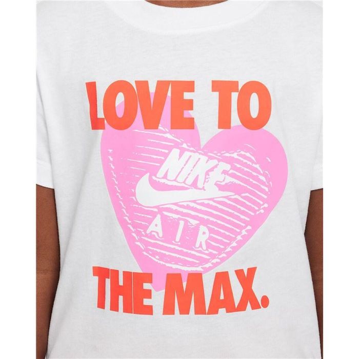 T shirt à manches courtes Enfant Nike Nkg Love To The Max Graphic Te Blanc 7-8 ans 2