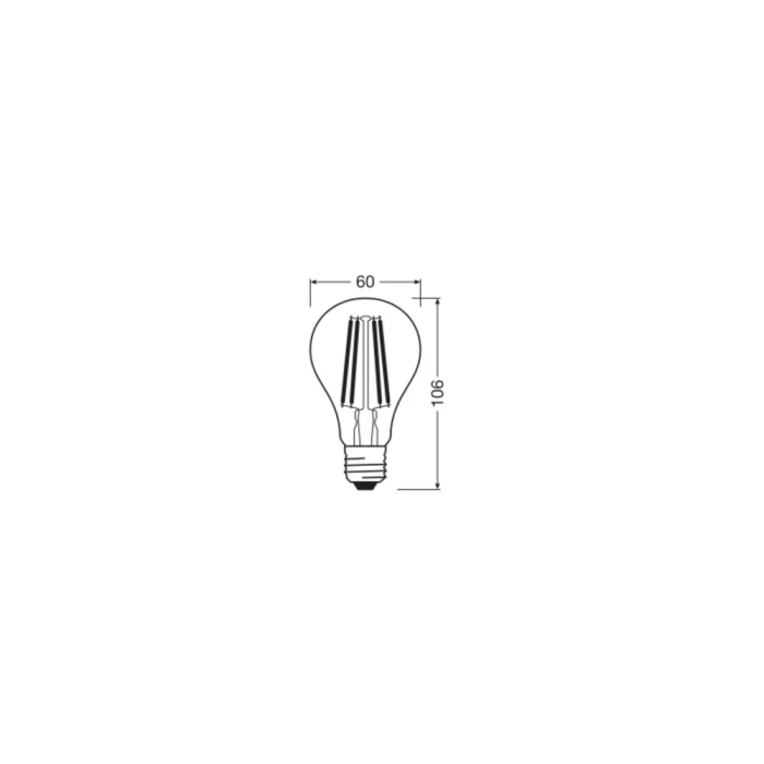 Ledvance/Osram LVE-4099854048197 Ampoule LED Classic E27 4.9W 470Lm 2700K 320° IP20 2