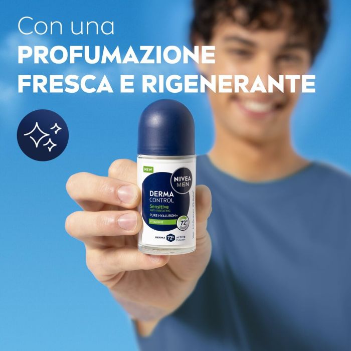 Déodorant Roll-On Nivea DERMA CONTROL SENSITIVE 50 ml 3 Déodorant Roll-On Nivea DERMA CONTROL SENSITIVE 50 ml 3