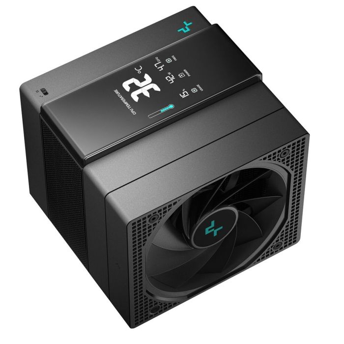 Deepcool Assassin IV VC Vision Noir Ventirad CPU avec Écran Magnétique, 7 Caloducs, TDP 300W, Refroidissement Haut de Gamme - R-ASN4-BKNVMD-G