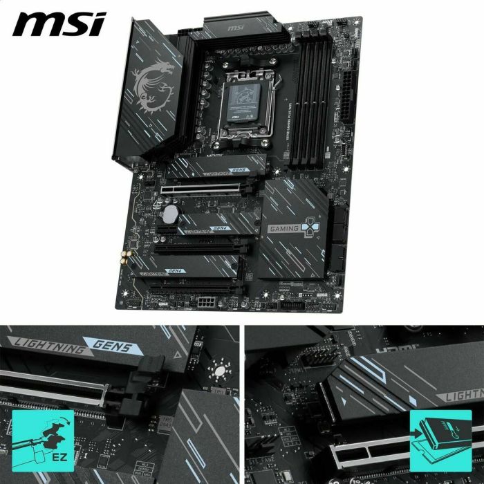 Carte Mère MSI X870E GAMING PLUS WiFi AMD X870E AMD AM5 10