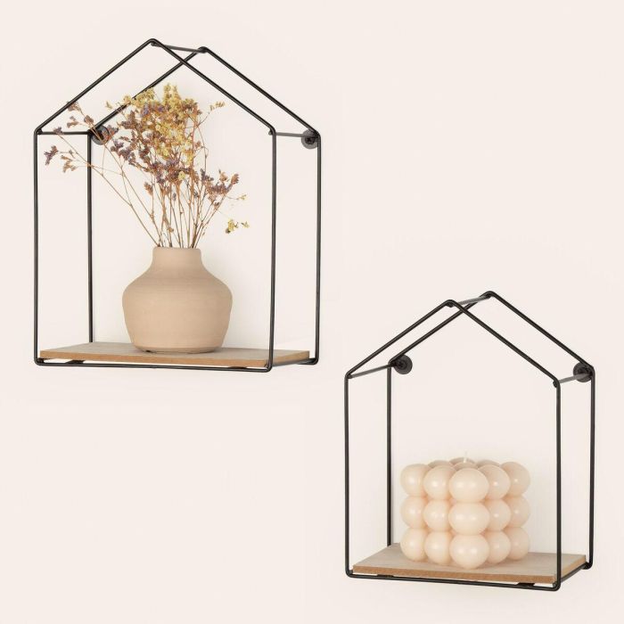 Étagère Max Home Fer Bois MDF 21 x 25 x 10 cm (6 Unités) 1 Étagère Max Home Fer Bois MDF 21 x 25 x 10 cm (6 Unités) 1